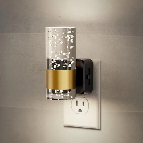 Miniatura 16 de JandCase Luz Nocturna de Vela, Luces Nocturnas que se Enchufan a la Pared, Blanco Suave 3000K, Brillo Ajustable 0-100LM, Sensor de Anochecer a