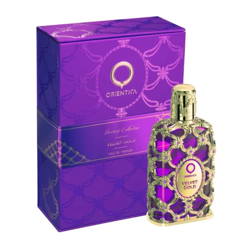 Miniatura 4 de Orientica Luxury Velvet Gold Eau De Parfum 0.25oz/0.3 fl oz Mini Splash – Notas de vainilla, caramelo, rosa – Perfumes árabes florales de gourmand