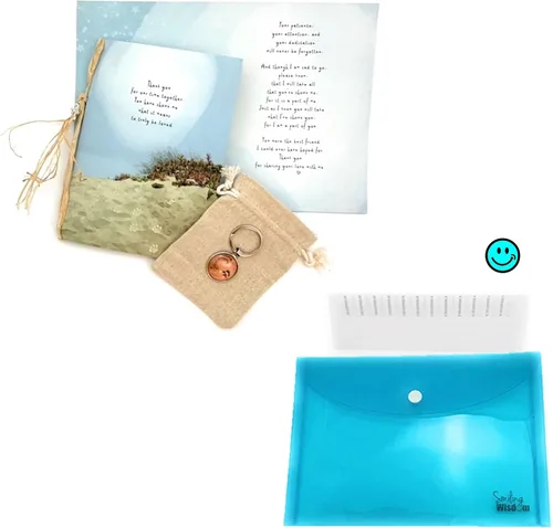 Miniatura 6 de Smiling Wisdom Tarjeta de felicitación de condolencias de mascotas y juego de regalo de recuerdo de huellas de pata Escrito desde la perspectiva