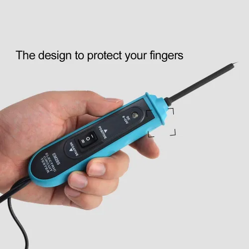 Miniatura 9 de allsun Probador profesional de circuitos automotrices, buscador de cortocircuitos con alarma de zumbador y luz LED, sonda detector de potencia