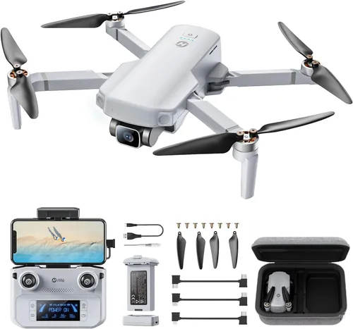Miniatura 11 de Holy Stone Drone GPS con cámara 4K UHD para adultos principiantes; HS360S 249g Quadcopter RC FPV plegable con rango de control de 10000 pies, motor