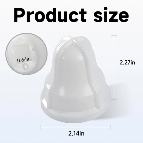 Miniatura 2 de Bombilla extractora de cuello cuadrado para exprimidor de limón/lima blanco compatible con Sunkist No. 8 Reemplazar #: 02AR