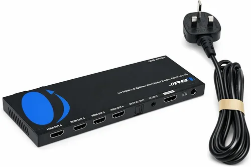 Miniatura 9 de OREI Divisor HDMI 1x4 2.0 con extractor de audio escalador 4 puertos con Full Ultra HDCP 2.4K a 60Hz y 3D compatible con control EDID - UHDS-104A