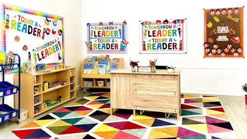 Miniatura 4 de Sproutbrite 2 carteles de lectura grandes para el aula, carteles motivacionales de 13.5 x 39 pulgadas, tablón de anuncios y decoración de pared