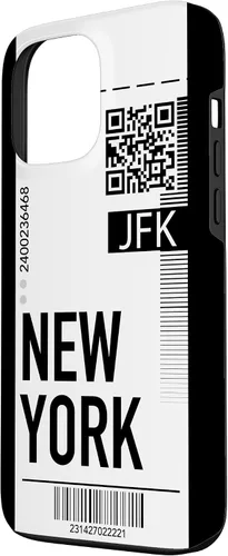 Miniatura 2 de Funda para iPhone 13 Pro Max New York Air Flight Ticket Phone Case