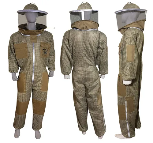 Miniatura 2 de Brutul Bee - Traje ventilado ultraligero de 3 capas con velo redondo (KHAKI, 5XL), Caqui