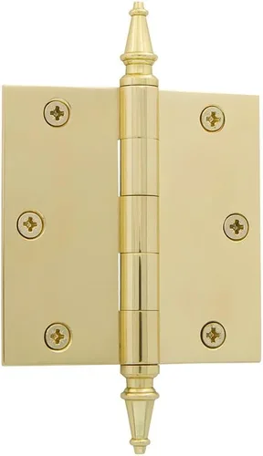 Miniatura 31 de Grandeur Hardware 824304 Bisagra residencial con punta de bellota de 3.5 pulgadas con esquinas de radio de 5/8 pulgadas en peltre antiguo