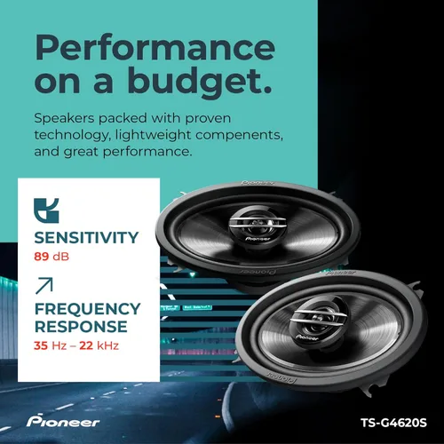 Miniatura 5 de Pioneer ts-g4620s G-Series 4" x 6" 200-watt de 2 Vías altavoces coaxiales 8.30 in. x 6,90 in. x 2.60 en.