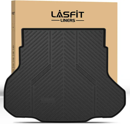 LASFIT Alfombrillas de carga para Kia K4 2025, TPE para todo tipo de clima, ajuste personalizado, tapetes de maletero de automóvil, forros de carga