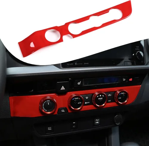 Miniatura 23 de Lcojicep Cubierta de panel de botón de aire acondicionado, accesorios de automóvil compatibles con Tacoma 2016-2020