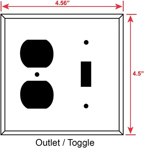 Miniatura 2 de Art Plates - Placa de interruptor de combinación de dos bandas - Toma de corriente - Palanca - Conchas de mar y peces estrella en piscina de mareas