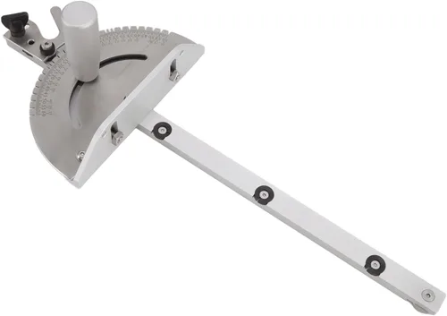 Miniatura 8 de Sanpyl Sierra de mesa ingletadora universal de aluminio de alta precisión con múltiples topes angulares, herramientas accesorios de bricolaje