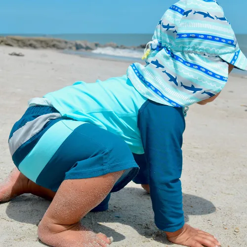 Miniatura 2 de i play by green sprouts - Shorts de baño para niños con pañal de natación reutilizable integrado Baúles con pañales reutilizables incorporados 12