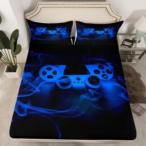 Miniatura 22 de Juego de ropa de cama de bandera estadounidense tamaño individual para niños, adolescentes y hombres, retro, verde militar, camuflaje, bandera