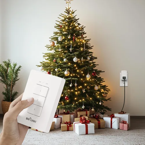 Miniatura 8 de BN-LINK Interruptor eléctrico de tomacorriente inalámbrico de control remoto para luces, ventiladores, luces navideñas, pequeños electrodomésticos