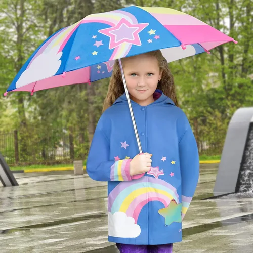 Miniatura 2 de Kids Umbrella Girls Boys Rain Jacket Toddler Umbrellas for Rain - Kids Raincoat for Boys and Girls Rain Coat for 3-9 Years