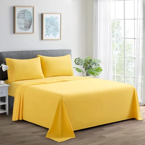 Miniatura 13 de Marina Decoration Juego de sábanas de 600 hilos ultra suave con bolsillo profundo para hotel estándar de hotel para todas las estaciones, 4 piezas