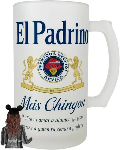 Miniatura 3 de Taza de cerveza esmerilada de 16 oz, regalo para abuelo, padre, dios o progenitor (Abuelo)