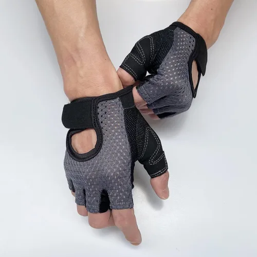 Miniatura 4 de KEYDUACU Guantes de entrenamiento, levantamiento de pesas, guantes de ejercicio sin dedos, para hombres y mujeres, guantes de fitness