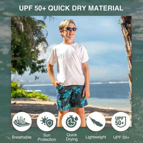Miniatura 98 de Kanu Surf Traje de baño Yolo de secado rápido UPF 50+ para niños