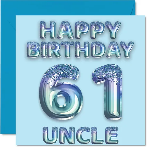 Miniatura 177 de Stuff4 Tarjeta de primer cumpleaños para niños, globo de fiesta con purpurina azul, tarjetas de feliz cumpleaños para niño de 1 año, nieto, hijo, 57