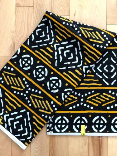 Miniatura 4 de Tela de impresión Bogolan, Tela africana de The Yard, Tela de impresión de barro, Vestido de impresión africana, Tela africana para mujeres, Tela