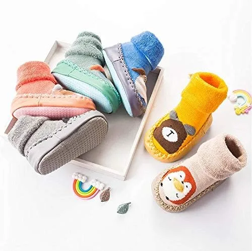 Miniatura 4 de Mocasines antideslizantes para bebés y niñas zapatos de interior con agarres