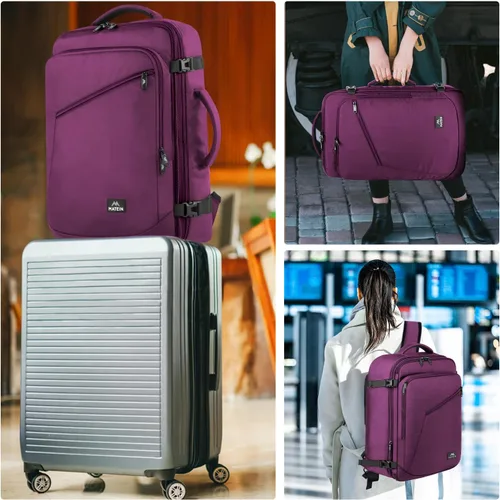Miniatura 99 de MATEIN - Mochila de viaje extragrande de 10.56 galones, mochila de viaje ampliable apta para aerolíneas, para viajeros de fin de semana, hombres