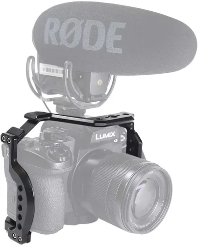 Miniatura 6 de NICEYRIG Jaula para Panasonic Lumix G95 G85, jaula de cámara de ajuste de forma con riel NATO Cold Shoe - 407