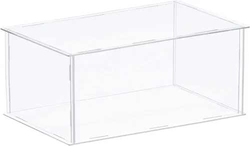 Miniatura 17 de MECCANIXITY Vitrina de acrílico Caja de plástico transparente montar escaparate a prueba de polvo 14x6.3x4.1 pulgadas para artículos coleccionables