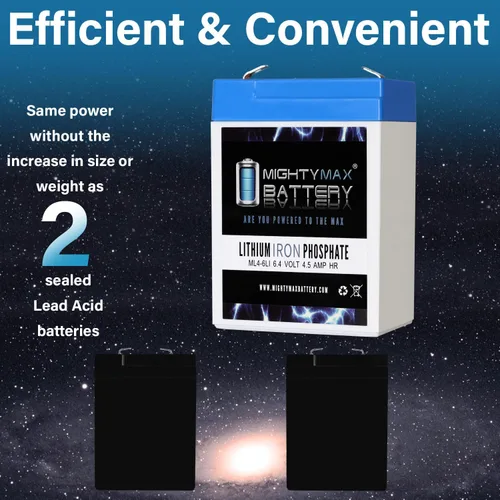 Miniatura 7 de Mighty Max Battery Batería de repuesto de litio de 6V 4.5AH compatible con Nite Lite NL640 BLMFM6_5