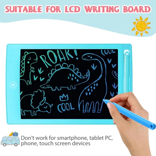 Miniatura 3 de Sabary 28 piezas incluyen 14 lápices de dibujo de repuesto y 14 cordones para tableta, tableta de escritura, LCD para niños, tablero de dibujo