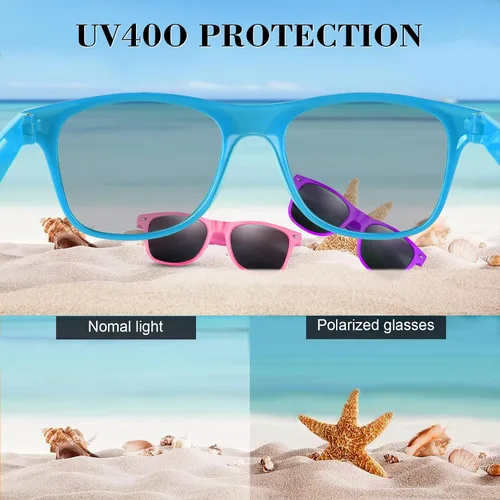 Miniatura 51 de FEPITO Paquete de 24 lentes de sol de fiesta a granel para regalos de fiesta de cumpleaños, rellenos de bolsas de golosinas para playa, piscina