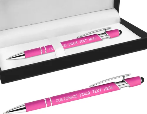 Miniatura 41 de Bolígrafos personalizados con lápiz óptico y grabado gratis, bolígrafos personalizados para negocios, graduación, aniversarios (hasta 500 unidades)