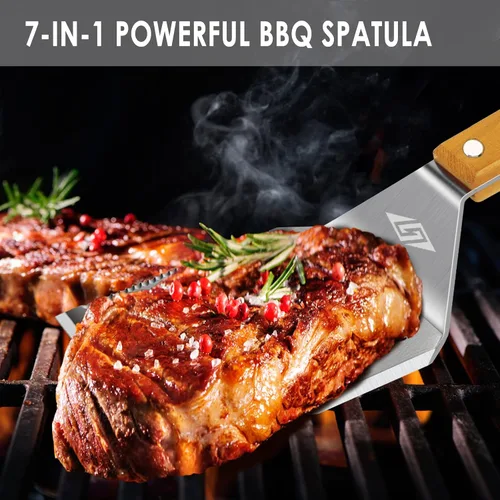 Miniatura 3 de Juego de herramientas para barbacoa STEVEN-BULL S, accesorios para barbacoa extra largos, accesorios para parrilla para parrilla al aire libre