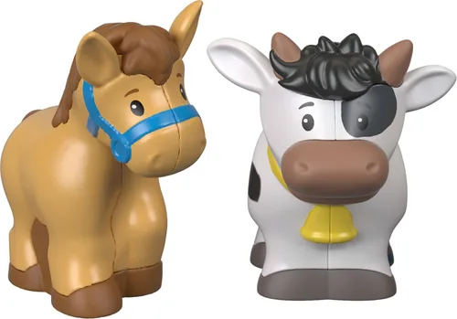 Miniatura 4 de Fisher-Price Little People juguetes para niños pequeños de granja Animalitos amigos 8 piezas juego de figuras para juego de rol Edades 1+ años