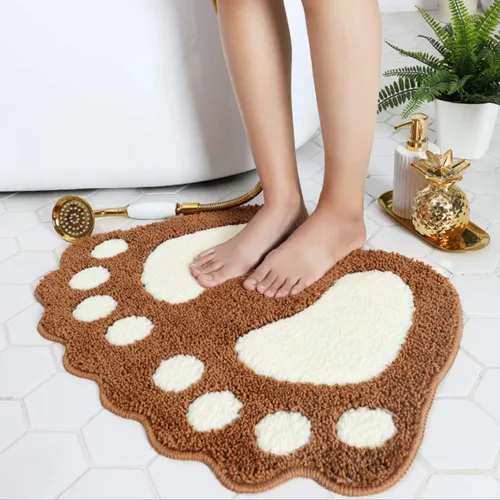 Miniatura 9 de Alfombras de baño, absorbentes de agua, antideslizantes, para usar en el baño, ducha, habitación, etc. Tapete de baño de microfibra suave, lavable a