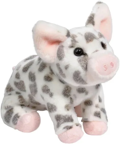 Miniatura 8 de Douglas Pequeño animal de peluche de cerdo manchado Pauline