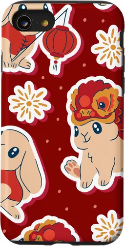 Miniatura 13 de iPhone 12 Pro Max Año del Conejo - Funda del Zodiaco chino Año Nuevo 2023