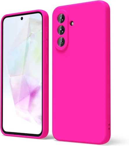 Miniatura 218 de oakxco Funda para teléfono Samsung Galaxy A12 con agarre de silicona líquida, linda delgada fina suave cubierta de gel de goma TPU lisa para mujeres
