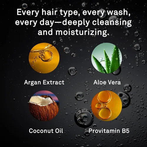 Miniatura 5 de Hawthorne Juego de champú y acondicionador para hombre todo el día. Champú y acondicionador sin sulfato con aceite de aguacate puro y aloe para un