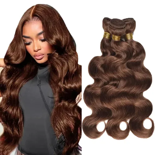 Miniatura 110 de Color 30 paquetes de cabello humano marrón onda del cuerpo paquetes 8 10 12 pulgadas brasileño virgen Remy extensiones de cabello humano doble trama