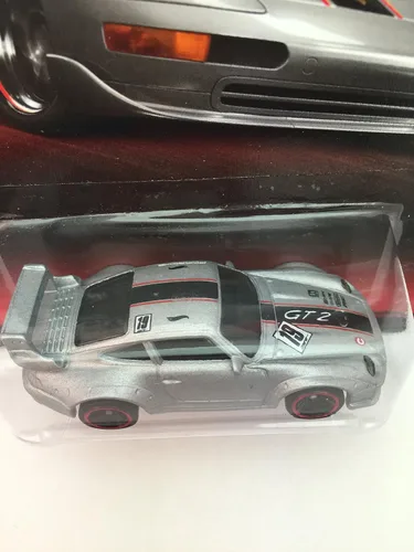 Miniatura 3 de Hot Wheels Porsche Series Porsche 993 GT2 4/8, Plata