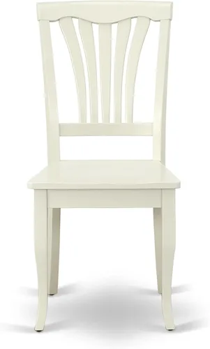 Miniatura 5 de East West Furniture ANAV5-LWH-W - Juego de mesa de comedor de 5 piezas, incluye una mesa de cocina redonda con pedestal y 4 sillas de comedor, 36 x