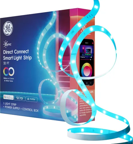 Miniatura 7 de GE Cync - Tira de luz LED inteligente, tira de luz LED para decoración de habitación con cambio de color, funciona con Alexa y Google Home