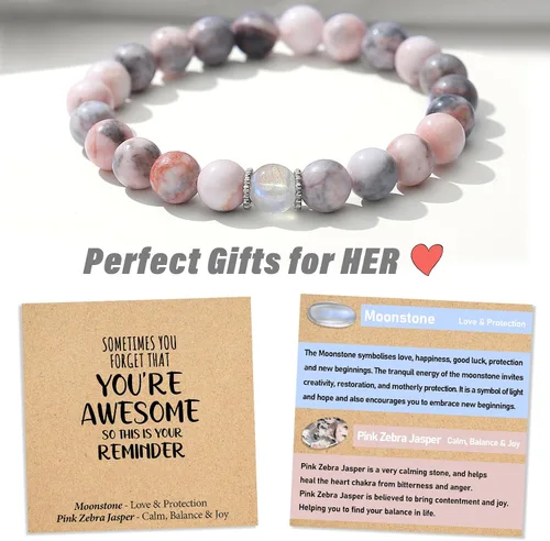 Miniatura 11 de Regalos de Navidad para niños, niñas, adolescentes, amor, aliento, pulseras de cristal natural, regalos bonitos hechos a mano