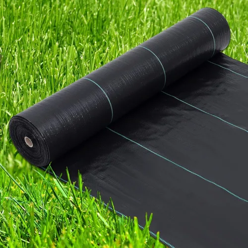 Tela de barrera de malezas resistente de 4 pies x 250 pies, tela de paisaje de grado profesional de 5 onzas, alfombrilla de jardinería para camas de