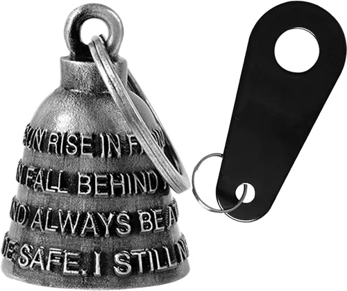 Miniatura 14 de Dream Apparel Campana de Motocicleta Ángel Guardián Aleja Gremlins, Campana de Motociclista para Hombres Mujeres Motociclistas, Regalo de Buena