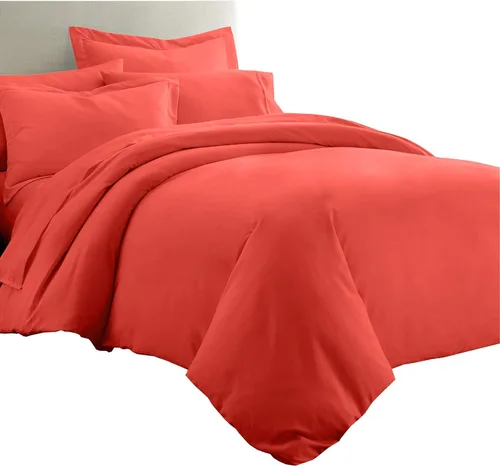 Miniatura 9 de Royal Tradition Juego de ropa de cama de viscosa de bambú sólido de 7 piezas, funda de edredón y fundas de almohada con sábanas, color beige