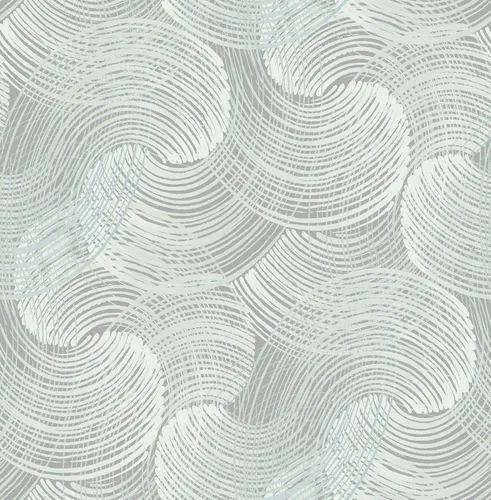 Scott Living 2964-25909 Karson Teal Remolino Geométrico Papel pintado